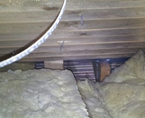 Vind isolering saknas